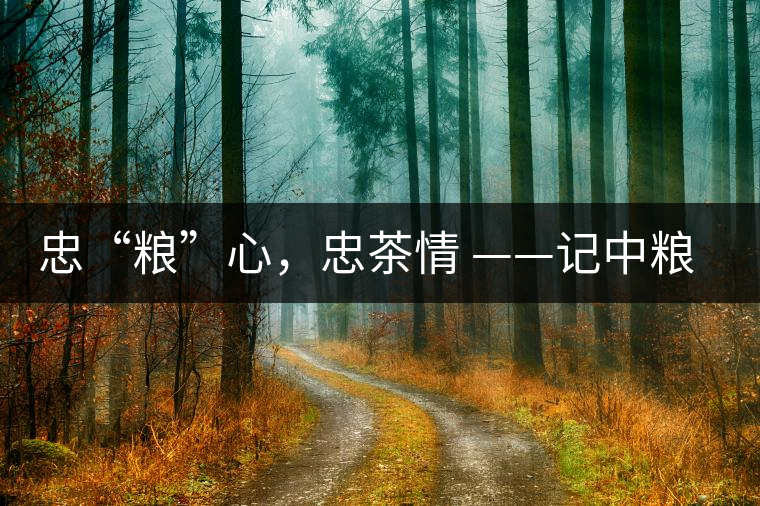 忠“糧”心，忠茶情 ——記中糧老茶人楊維仁