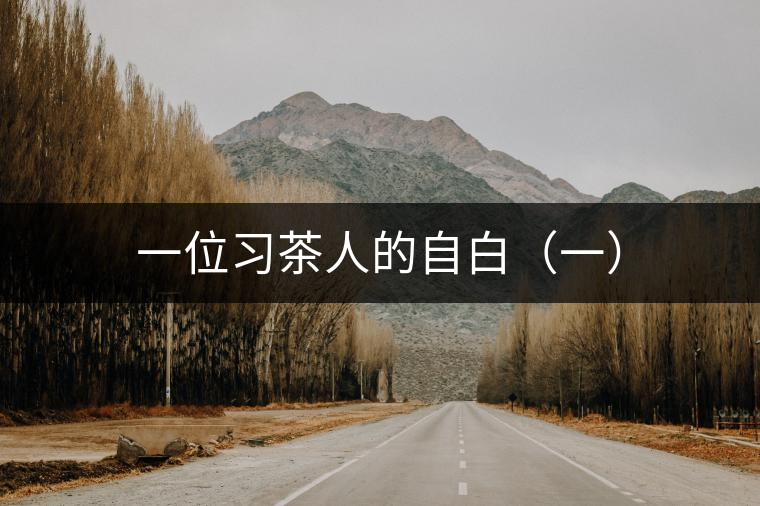 一位習(xí)茶人的自白（一）