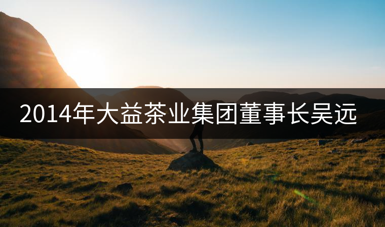 2014年大益茶業(yè)集團(tuán)董事長(zhǎng)吳遠(yuǎn)之訪(fǎng)談 2014年大益茶業(yè)集團(tuán)董事長(zhǎng)吳遠(yuǎn)之訪(fǎng)談