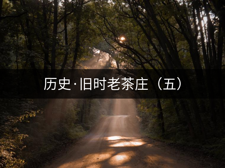 歷史·舊時(shí)老茶莊(五) 歷史·舊時(shí)老茶莊(五)