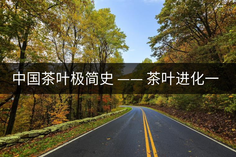 中國茶葉極簡史 —— 茶葉進化一覽 中國茶葉極簡史 —— 茶葉進化一覽