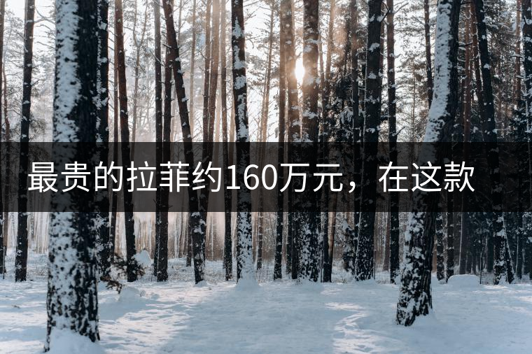 最貴的拉菲約160萬元，在這款普洱面前直接被秒成渣