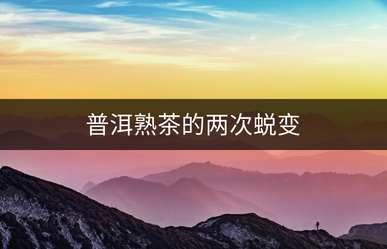 普洱熟茶的兩次蛻變 普洱熟茶的兩次蛻變