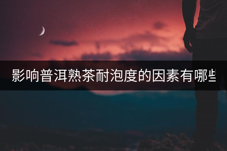 影響普洱熟茶耐泡度的因素有哪些？