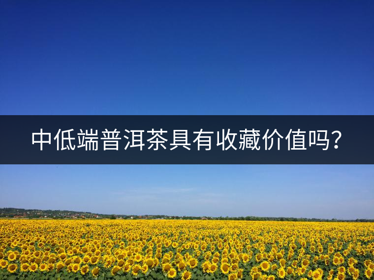 中低端普洱茶具有收藏價值嗎？