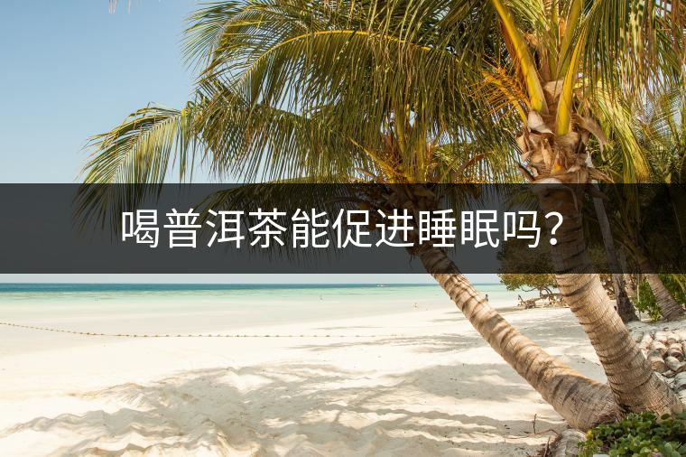 喝普洱茶能促進睡眠嗎？