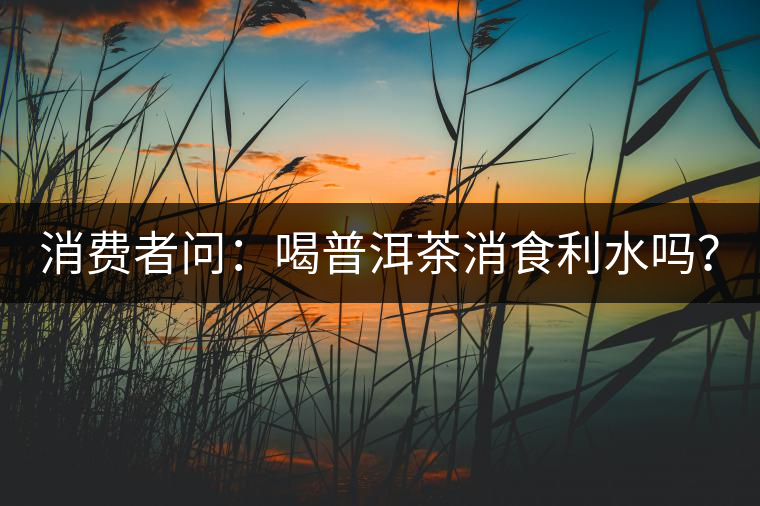 消費者問：喝普洱茶消食利水嗎？