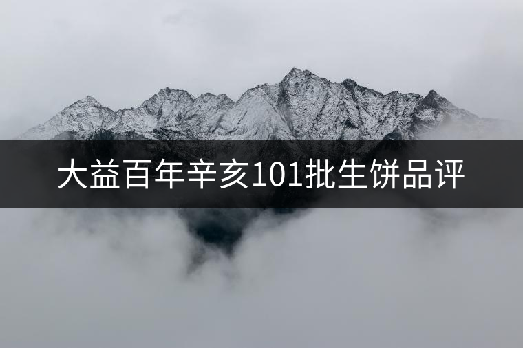 大益百年辛亥101批生餅品評(píng) 大益百年辛亥101批生餅品評(píng)