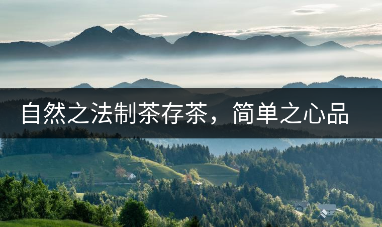 自然之法制茶存茶，簡單之心品茶