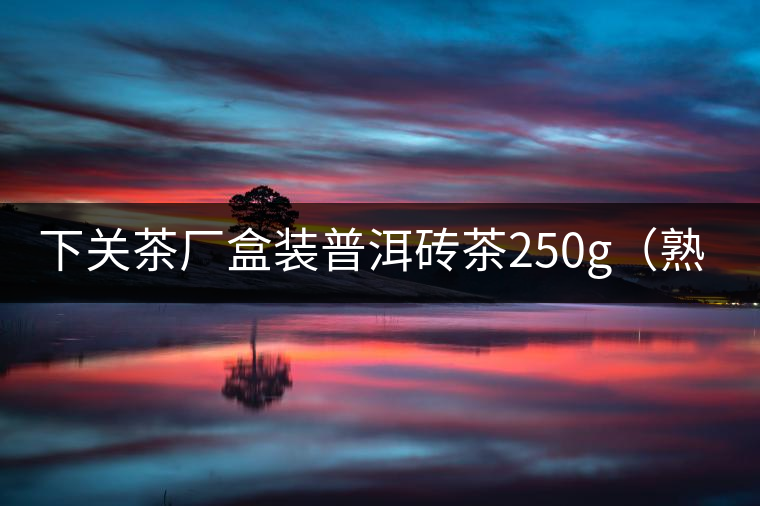 下關(guān)茶廠盒裝普洱磚茶250g（熟茶）