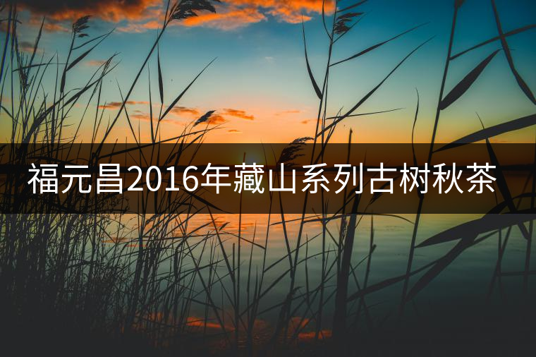 福元昌2016年藏山系列古樹秋茶全部上市！