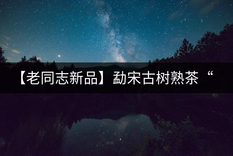 【老同志新品】勐宋古樹(shù)熟茶“ 夏雨”— 飲茶伴夏，只為您！