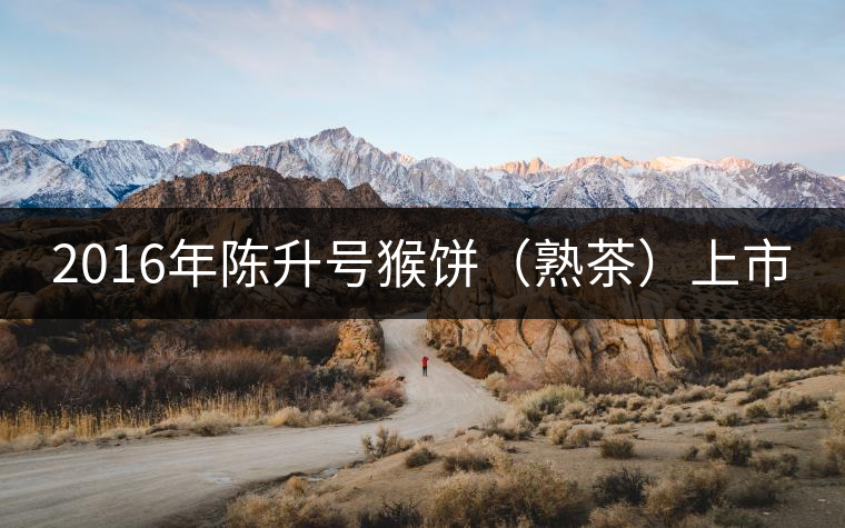 2016年陳升號猴餅(熟茶)上市 2016年陳升號猴餅(熟茶)上市