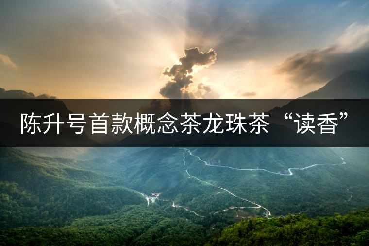 陳升號首款概念茶龍珠茶“讀香”