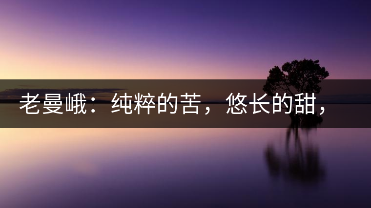 老曼峨：純粹的苦，悠長的甜，茶之本味也