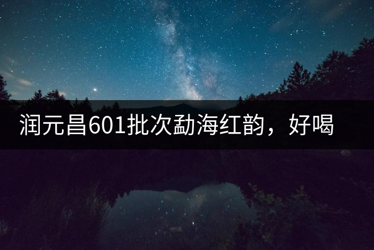 潤元昌601批次勐海紅韻，好喝不貴的口糧熟茶