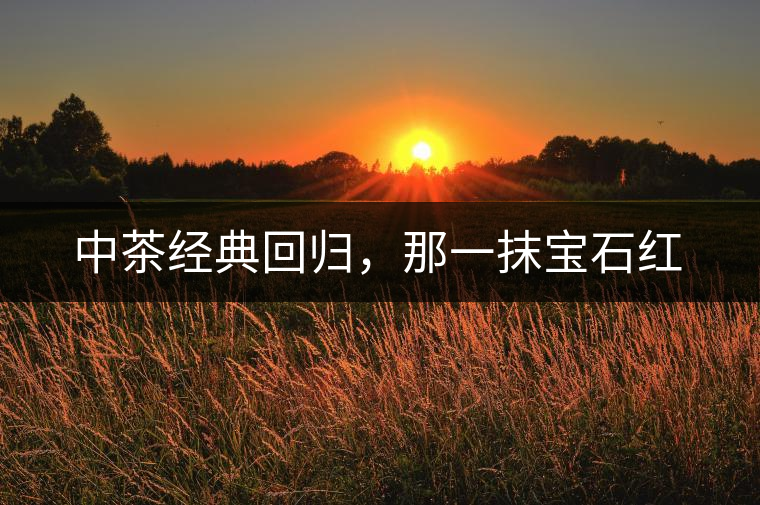 中茶經(jīng)典回歸，那一抹寶石紅
