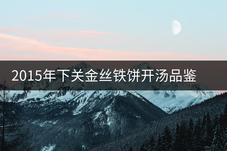 2015年下關(guān)金絲鐵餅開(kāi)湯品鑒：香氣高揚(yáng)、滋味綿和