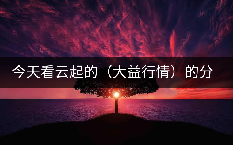 今天看云起的（大益行情）的分析報(bào)告，感受如下；轉(zhuǎn)化什么