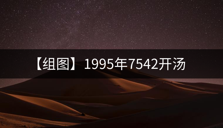 【組圖】1995年7542開湯