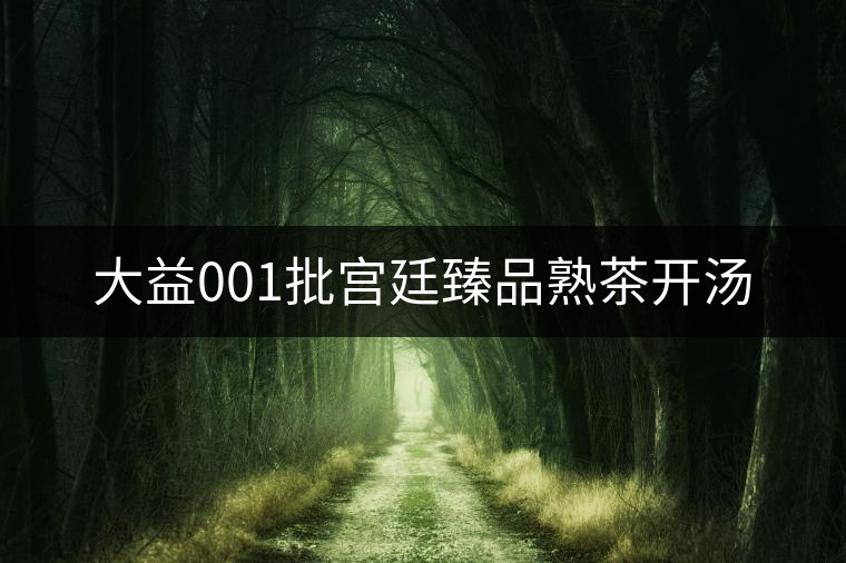 大益001批宮廷臻品熟茶開湯 大益001批宮廷臻品熟茶開湯