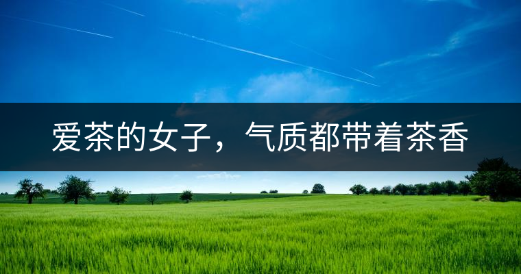 愛茶的女子，氣質(zhì)都帶著茶香