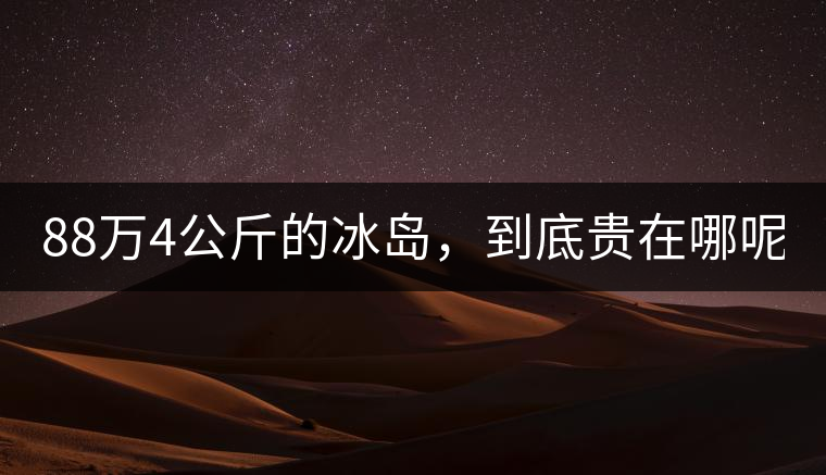 88萬(wàn)4公斤的冰島，到底貴在哪呢？