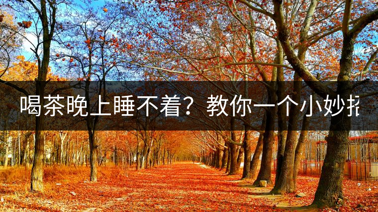 喝茶晚上睡不著？教你一個(gè)小妙招！