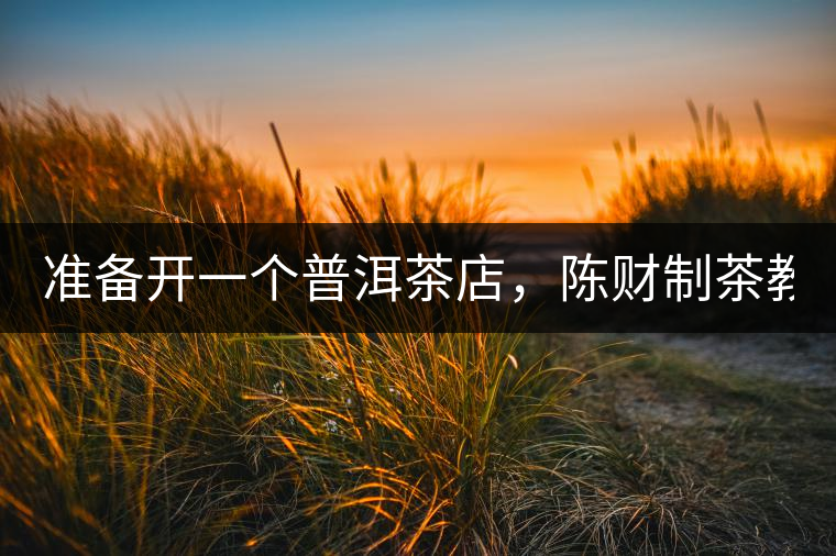 準(zhǔn)備開一個普洱茶店，陳財制茶教你怎么做！