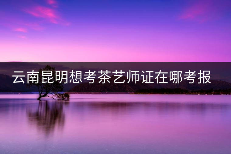 云南昆明想考茶藝師證在哪考報(bào)名及考試時(shí)間，哪個(gè)學(xué)校好？