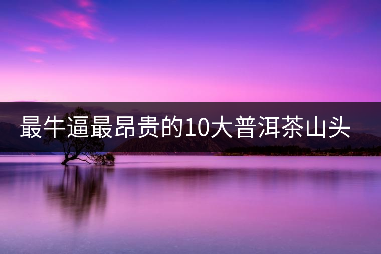 最牛逼最昂貴的10大普洱茶山頭，你造嗎？