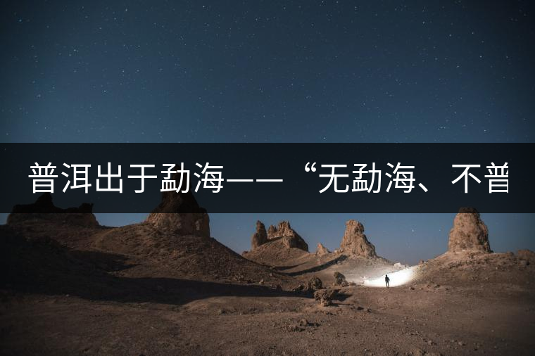 普洱出于勐海——“無勐海、不普洱” 普洱出于勐?!盁o勐海、不普洱”
