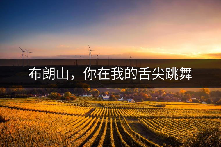 布朗山，你在我的舌尖跳舞