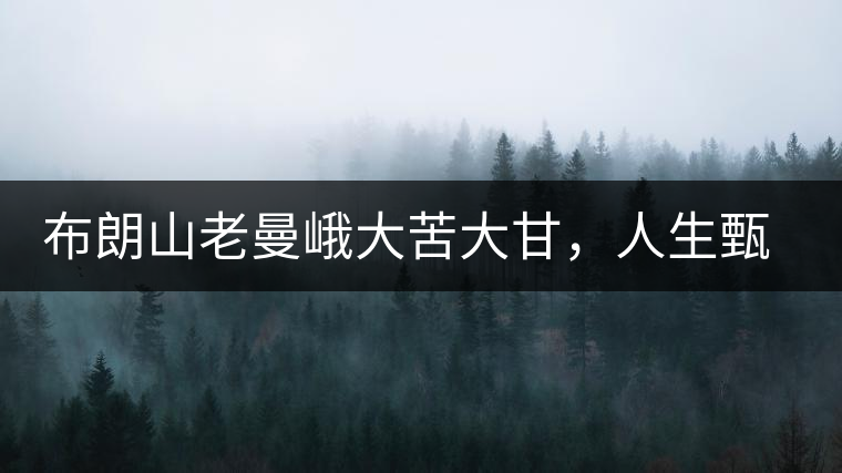 布朗山老曼峨大苦大甘，人生甄味