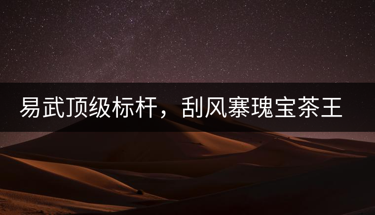 易武頂級標(biāo)桿，刮風(fēng)寨瑰寶茶王樹古樹茶