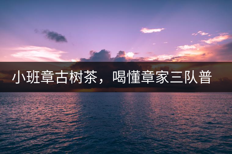 小班章古樹茶，喝懂章家三隊(duì)普洱茶