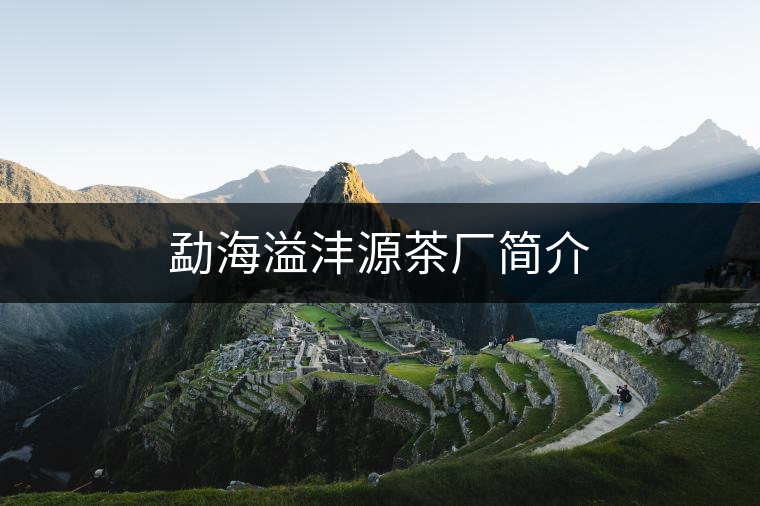 勐海溢灃源茶廠簡(jiǎn)介 勐海溢灃源茶廠簡(jiǎn)介