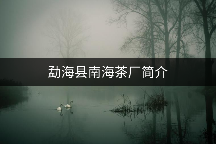 勐??h南海茶廠簡介 勐海縣南海茶廠簡介