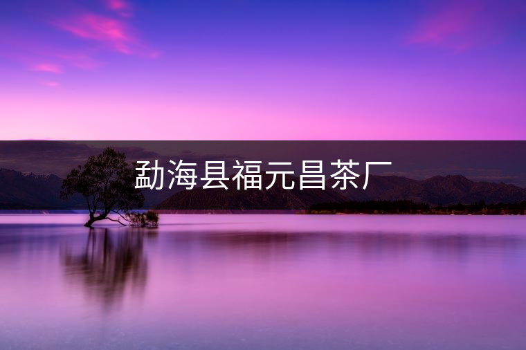 勐?？h福元昌茶廠