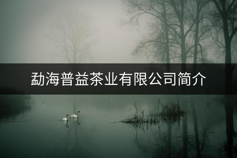 勐海普益茶業(yè)有限公司簡介