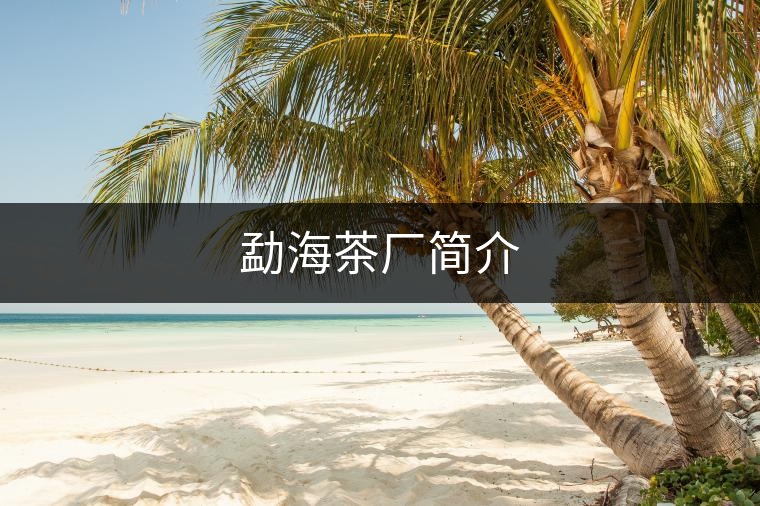 勐海茶廠簡(jiǎn)介 勐海茶廠簡(jiǎn)介