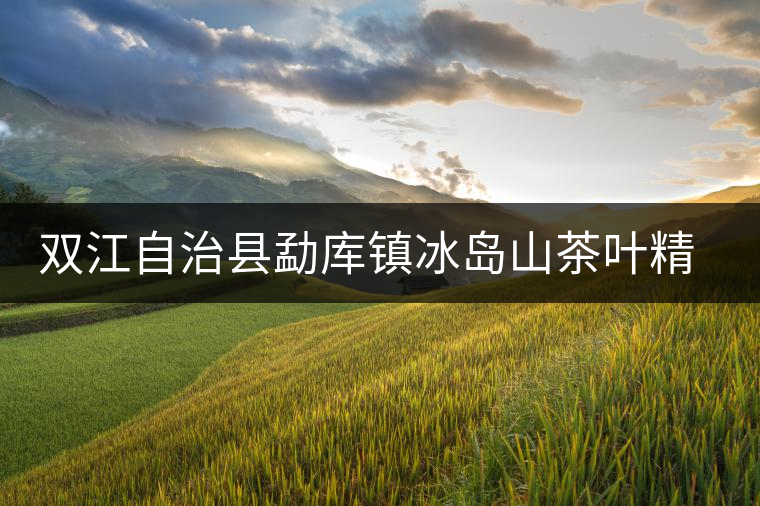 雙江自治縣勐庫(kù)鎮(zhèn)冰島山茶葉精制廠簡(jiǎn)介 雙江自治縣勐庫(kù)鎮(zhèn)冰島山茶葉精制廠簡(jiǎn)介