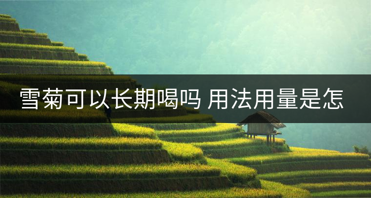 雪菊可以長期喝嗎 用法用量是怎樣的