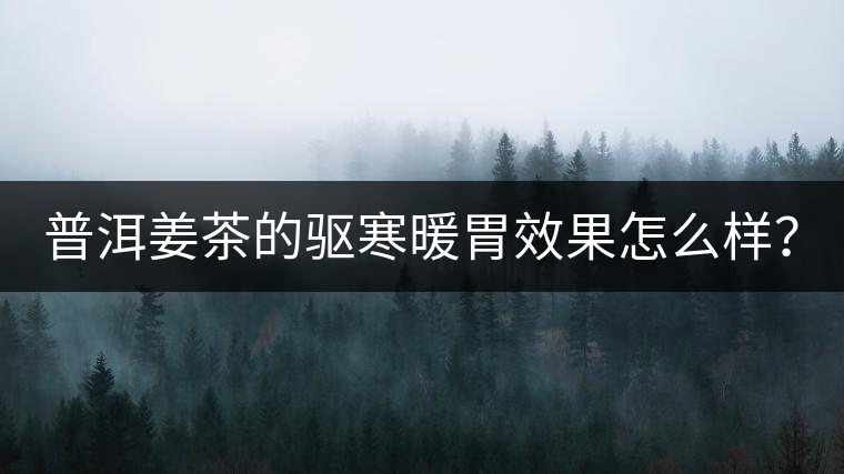 普洱姜茶的驅(qū)寒暖胃效果怎么樣？