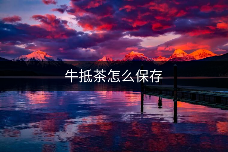 牛抵茶怎么保存 牛抵茶怎么保存