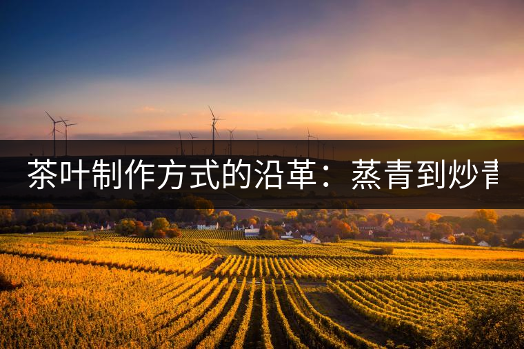 茶葉制作方式的沿革：蒸青到炒青！
