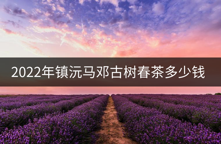 2022年鎮(zhèn)沅馬鄧古樹春茶多少錢一公斤？