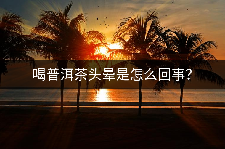 喝普洱茶頭暈是怎么回事？