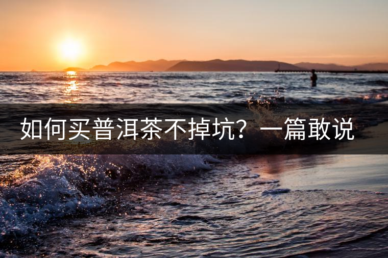 如何買普洱茶不掉坑？一篇敢說真話的良心之作。