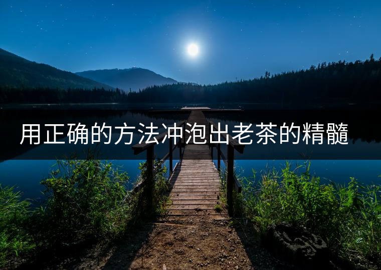 用正確的方法沖泡出老茶的精髓；評(píng)看普洱茶葉底也是一門手藝！